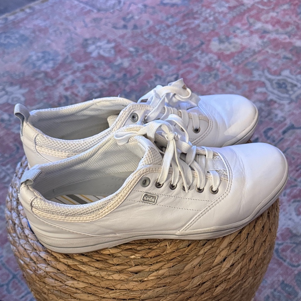 Keds Classic White Lace-Up Sneakers